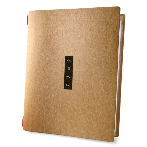 Porta menu custom naturale zen a4 solo elastico